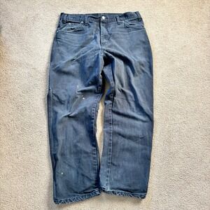 Dickies Carpenter Pants Mens 36x30 Black Relaxed Fit Utility Skater